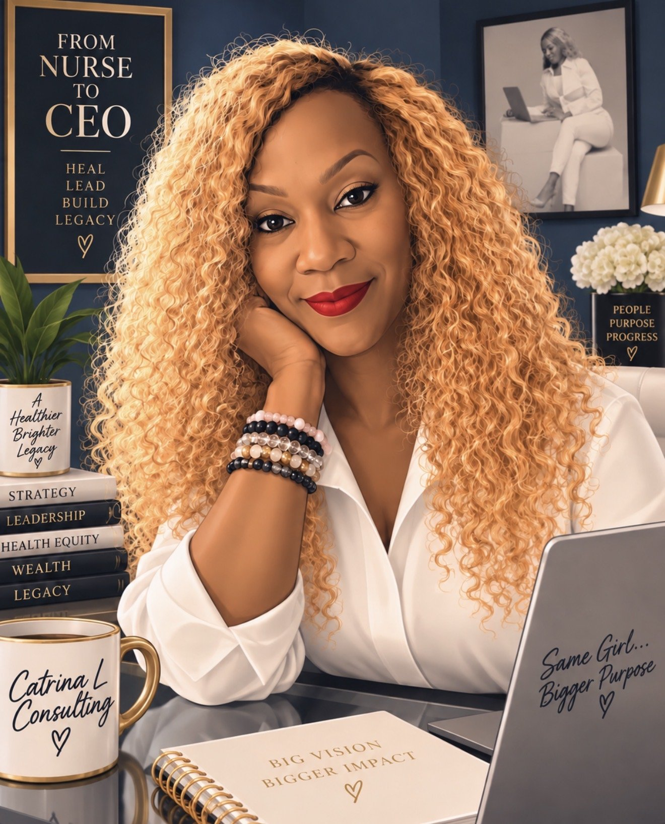 Dr. Catrina L. Smith at her desk